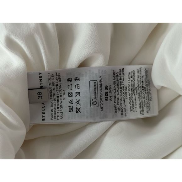 Stella McCartney Metallic Long-Sleeve Minidress US 2 $1850 - Picture 12 of 12